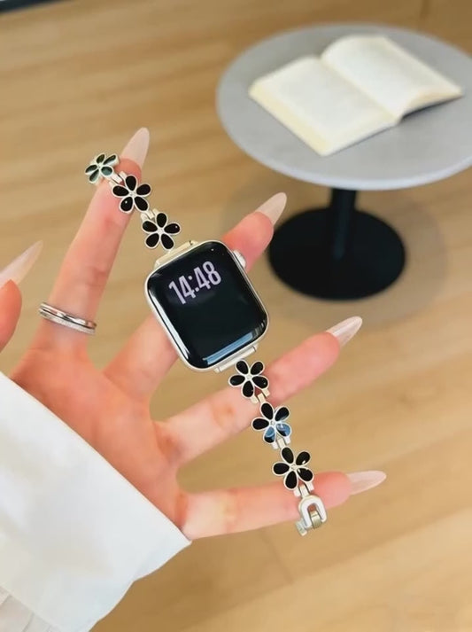 Luxury Life Flower Comfort Style Smart Watch Band Jewelry Bracelet